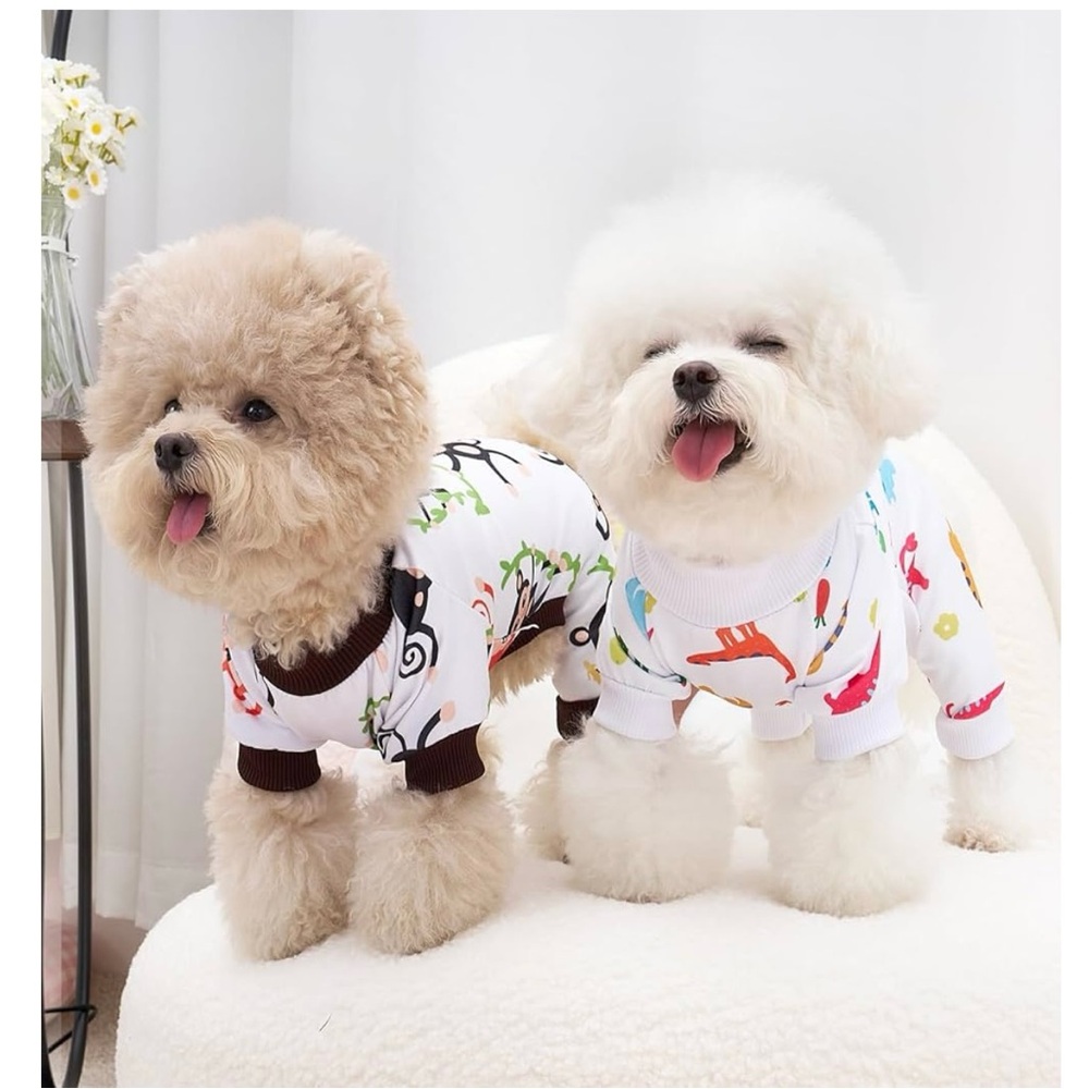 White and Brown Dog Sweater